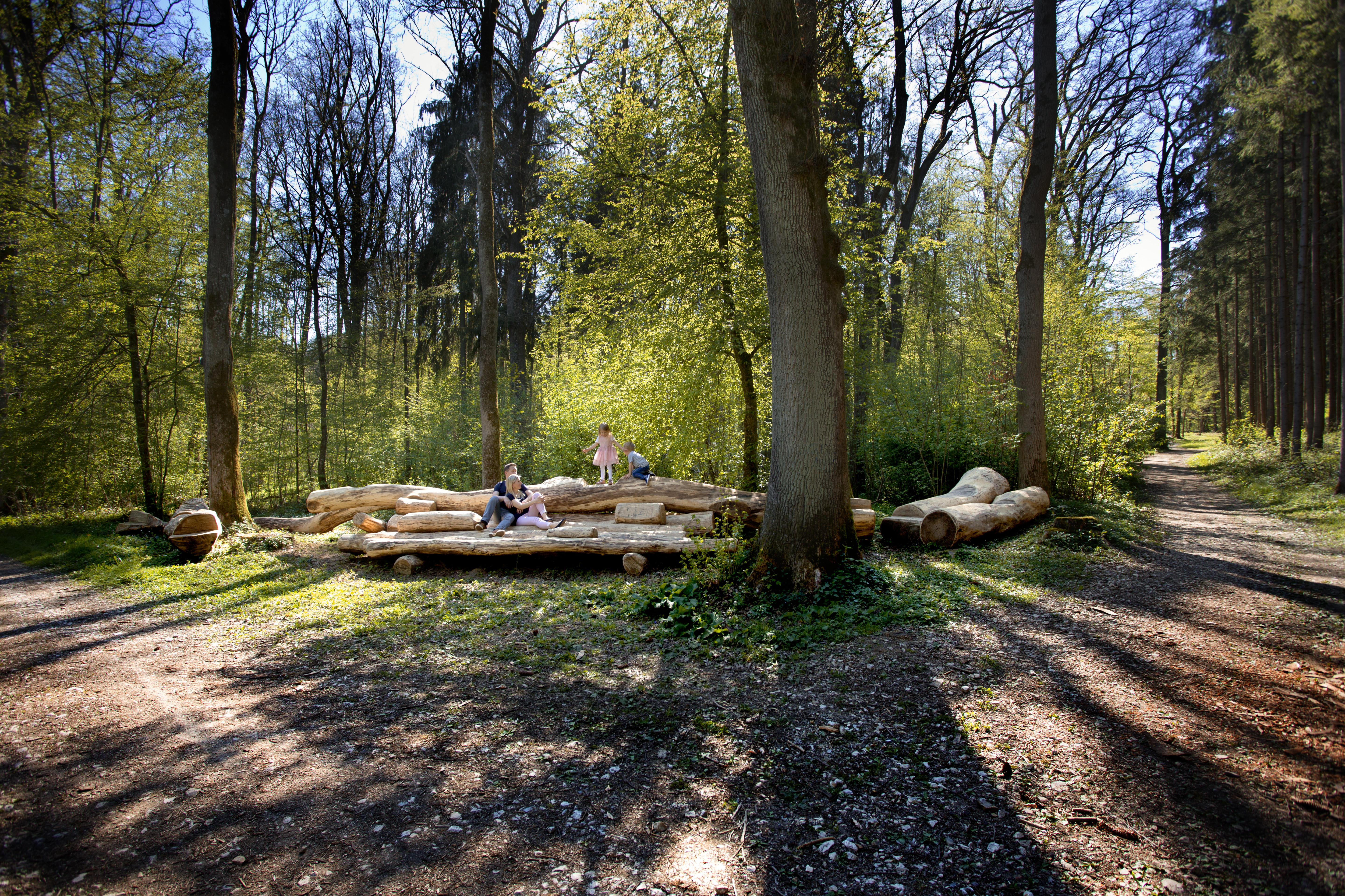 Baumstamm-Skulptur