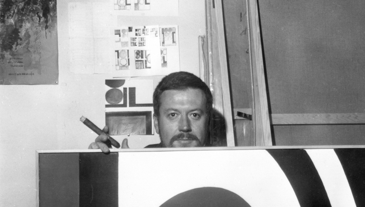 Günther C. Kirchberger im Atelier 1965